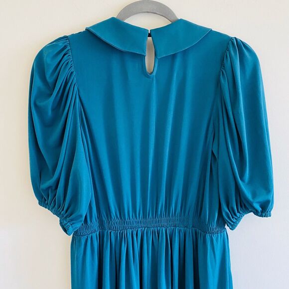 ZARA Dark Turquoise Elasticized Dress - S - Picture 10 of 10